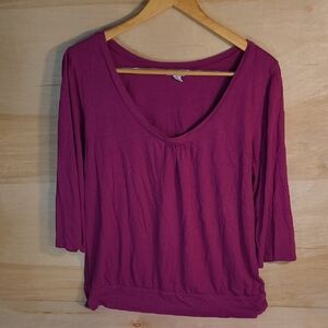 Old Navy Women's Plum V-Neck Blouse
